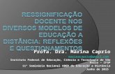 Profa. Dra. Marina Caprio marinacaprio@gmail.com Instituto Federal de Educação, Ciência e Tecnologia de São Paulo – IFSP 11º Seminário Nacional ABED de.