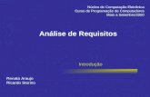 Análise de Requisitos Introdução Renata Araujo Ricardo Storino Núcleo de Computação Eletrônica Curso de Programação de Computadores Maio a Setembro/2000.