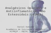 Analgésicos Opióides e Antiinflamatórios Não Esteroidais (AINES) Daniel Damiani Acadêmico de Iniciação Científica HCFMUSP – UNISA. Monitor de Farmacologia.