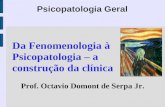 Psicopatologia Geral Da Fenomenologia à Psicopatologia – a construção da clínica Prof. Octavio Domont de Serpa Jr.