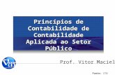 Princípios de Contabilidade de Contabilidade Aplicada ao Setor Público Prof. Vitor Maciel Fonte: STN.