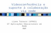 Videoconferência e suporte à colaboração via rede Liane Tarouco (UFRGS) GT Aplicações Educacionais em Rede RNP.