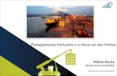Planejamento Portuário e a Nova Lei dos Portos Mário Povia Diretor Geral da ANTAQ Rio de Janeiro, 06 de maio de 2015.