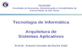 FEA/USP Faculdade de Economia, Administração e Contabilidade da Universidade de São Paulo Tecnologia de Informática Arquitetura de Sistemas Aplicativos.