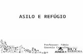 ASILO E REFÚGIO Professor: Fábio Gouveia Carvalho.
