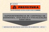 1 SUPERINTENDÊNCIA DE CONTROLE DE ZOONOSES, VIGILÂNCIA E FISCALIZAÇÃO SANITÁRIA SERVIÇO DE VIGILÂNCIA SANITÁRIA DE ALIMENTOS - AP 2.1.