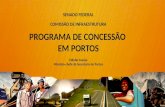 SENADO FEDERAL COMISSÃO DE INFRAESTRUTURA PROGRAMA DE CONCESSÃO EM PORTOS Edinho Araújo Ministro-chefe da Secretaria de Portos 1.