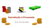 Introdução à Economia Prof. Rui Brandão. Noções de Microeconomia Definições preliminares.