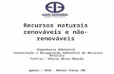 Recursos naturais renováveis e não-renováveis Engenharia Ambiental Conservação e Recuperação Ambiental de Recursos Naturais Prof(a): Sheila Abreu Mourão.