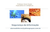 Segurança da Informação alunosdoheron@yahoogrupos.com.br Professor Heron Duarte Especialista em Inteligência.