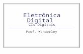 Eletrônica Digital CIs Digitais Prof. Wanderley. O que é o CI Digital?  CI (Circuito Integrado) consiste de um conjunto de resistores, diodos e transistores.