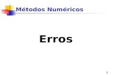 Métodos Numéricos Erros 1. 2 Erros - Roteiro Existência Tipos Propagação.
