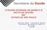 O PLANO ESTADUAL DE SAUDE E O PACTO DE GESTÃO NO ESTADO DE SÃO PAULO Renilson Rehem – Secretário Adjunto Secretaria de Estado da Saúde de São Paulo Set/08.
