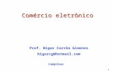 1 Prof. Higor Corrêa Gimenes higorcg@hotmail.com Campinas Comércio eletrônico.