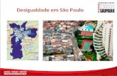Desigualdade em São Paulo. Cidade Dutra + 35 distritos com indicador ZERO Tema: Cultura.