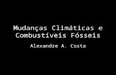 Mudanças Climáticas e Combustíveis Fósseis Alexandre A. Costa.