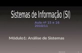 Módulo1: Análise de Sistemas Aula nº 15 e 162010/11 131-07-2015.