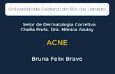 Universidade Federal do Rio de Janeiro Setor de Dermatologia Corretiva Chefia Profa. Dra. Mônica Azulay ACNE Bruna Felix Bravo.