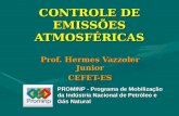 CONTROLE DE EMISSÕES ATMOSFÉRICAS Prof. Hermes Vazzoler Junior CEFET-ES PROMINP - Programa de Mobilização da Indústria Nacional de Petróleo e Gás Natural.