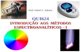 Prof. Valmir F. Juliano INTRODUÇÃO AOS MÉTODOS ESPECTROANALÍTICOS – I QUI624.