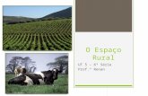 O Espaço Rural UT 5 – 6ª Série Prof.º Renan. AGRICULTURA E PECUÁRIA  Produção de alimentos  Fornecimento de matérias-primas para a indústria.