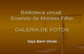 Biblioteca virtual Evaristo de Moraes Filho GALERIA DE FOTOS Seja Bem Vindo.