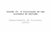 Sessão IV. A Circulação em uma economia de mercado Departamento de Economia (UFPR)