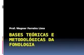 Prof. Wagner Ferreira Lima. NOÇÕES BÁSICAS  Fonética e Fonologia estudam os sons das línguas. FONÉTICA  Descrição dos sons da fala.  Estabelecimento.
