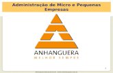 Anhanguera Educacional S.A. |  1 Administração de Micro e Pequenas Empresas.