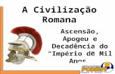 A Civilização Romana Ascensão, Apogeu e Decadência do “Império de Mil Anos”