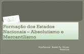 Professor Rodolfo Alves Pereira.  Definição do conceito e contexto histórico:  Absolutismo “é um conceito histórico que se refere à forma de governo.