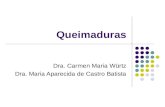 Queimaduras Dra. Carmen Maria Würtz Dra. Maria Aparecida de Castro Batista.