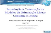 Introdução à Construção de Modelos de Otimização Linear Contínua e Inteira Maria do Socorro Nogueira Rangel DCCE Apoio : Departamento de Ciências da Computação.