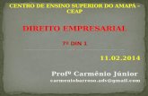11.02.2014 Profº Carmênio Júnior carmeniobarroso.adv@gmail.com.