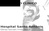 Hospital Santo Antônio Obras Sociais Irmã Dulce.  ID: Paciente masculino, 71 anos, aposentado, natural e procedente de Salvador, ensino fundamental incompleto.