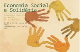 Economia Social e Solidária Inovação social no mundo do trabalho de 27 a 31 de julho de 2015, Joanesburgo, África do Sul.