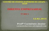 12.02.2014 Profº Carmênio Júnior carmeniobarroso.adv@gmail.com.