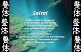 Seitai Seitai é a arte de despertar a sensibilidade de uma pessoa e dirigi-la de tal forma que o próprio corpo se cure. A capacidade de sentir é o que.