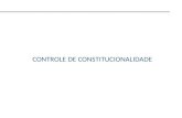 CONTROLE DE CONSTITUCIONALIDADE. Controle de Constitucionalidade - Princípio da Supremacia da Constituição; - Controle de Constitucionalidade: mecanismos.