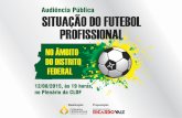 ORGANIZADOR...o futebol profissional no DF... FEDERAÇÃO BRASILIENSE DE FUTEBOL.