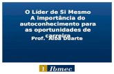 Prof. Alba Duarte O Líder de Si Mesmo A importância do autoconhecimento para as oportunidades de carreira.