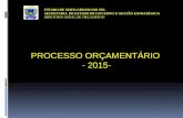 PROCESSO ORÇAMENTÁRIO - 2015-. CONCEITOS ORÇAMENTÁRIOS.