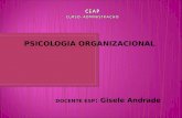 PSICOLOGIA ORGANIZACIONAL DOCENTE ESP : Gisele Andrade.