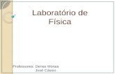 Laboratório de Física Professores: Denes Morais José Cássio.