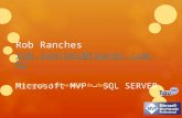 Rob Ranches rob.ranches@taunet.com.br Microsoft MVP – SQL SERVER rob.ranches@taunet.com.br Introdução à mineração de dados.