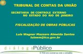 TRIBUNAL DE CONTAS DA UNIÃO SECRETARIA DE CONTROLE EXTERNO NO ESTADO DO RIO DE JANEIRO FISCALIZAÇÃO DE OBRAS PÚBLICAS Luis Wagner Mazzaro Almeida Santos.