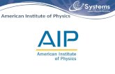 American Institute of Physics. Organização criada em 1931 com a finalidade de promover e difundir o conhecimento da física e de suas aplicações. Sua missão.