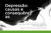Depressão: causas e consequências ESCOLA DE EVANGELIZAÇÃO DE PACIENTES GRUPO ESPÍRITA GUILLON RIBEIRO.