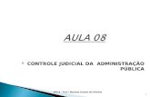 CONTROLE JUDICIAL DA ADMINISTRAÇÃO PÚBLICA 1 DPCA - Prof.ª Mariana Gomes de Oliveira.