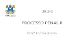 PROCESSO PENAL II Profª Leônia Bueno 2015-2. DA PROVA LIVRO I, TÍTULO VII, CAPÍTULO I A XI LIVRO I, TÍTULO VII, CAPÍTULO I A XI Arts. 155 a 157 – Disposições.
